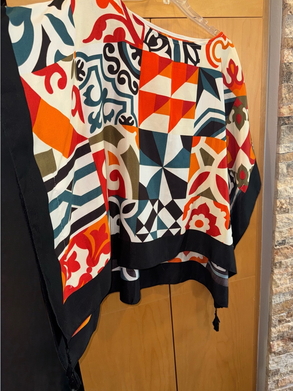 Geometric Kimono Top - NWOT - Picture 6 of 6